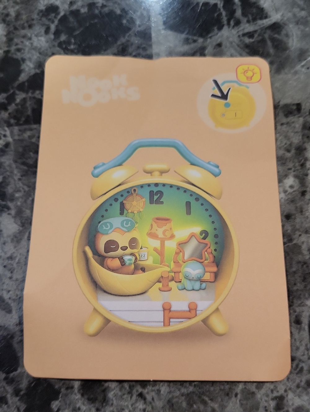 Nook Nooks Sloth In Alarm Clock